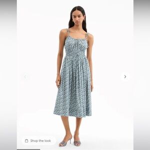 NWT Veronica Beard Floral Midi Dress With Pockets